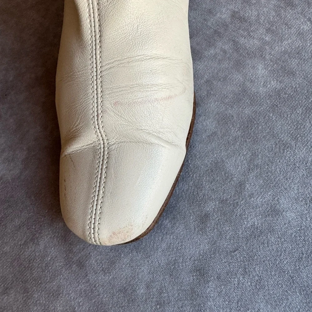 By Far Elegant Cream Ankle Boots - Picture 9 of 15